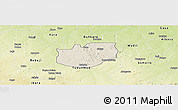 Shaded Relief Panoramic Map of Rano, physical outside