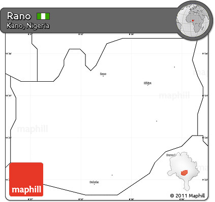 Blank Simple Map of Rano