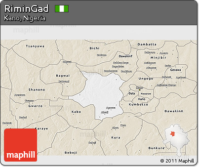 Classic Style 3D Map of RiminGad
