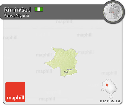 Physical 3D Map of RiminGad, single color outside