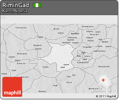 Silver Style 3D Map of RiminGad