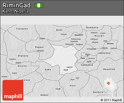 Silver Style 3D Map of RiminGad