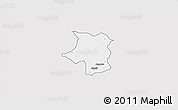 Silver Style 3D Map of RiminGad, single color outside