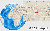 Shaded Relief Location Map of RiminGad, highlighted parent region