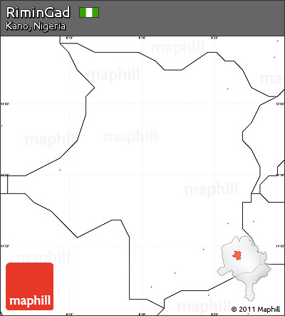Blank Simple Map of RiminGad, no labels