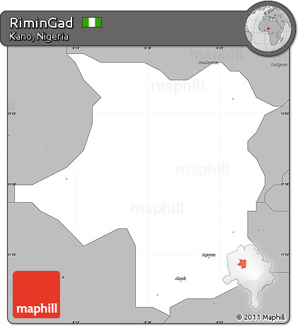 Gray Simple Map of RiminGad