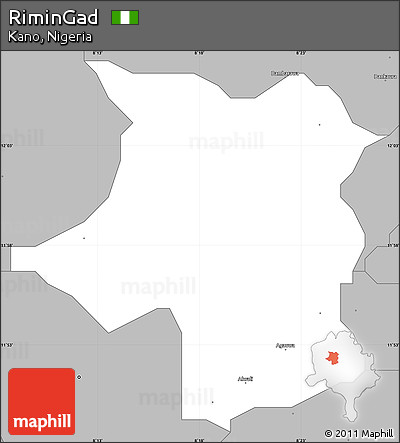 Gray Simple Map of RiminGad
