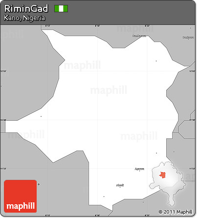 Gray Simple Map of RiminGad