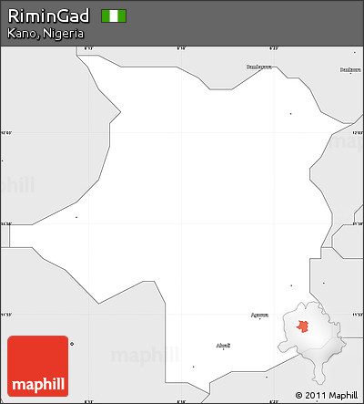 Silver Style Simple Map of RiminGad