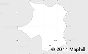 Silver Style Simple Map of RiminGad, single color outside