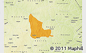 Political Map of Shanono, physical outside