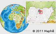 Physical Location Map of Sumaila, highlighted country, highlighted parent region