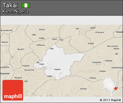 Classic Style 3D Map of Takai