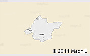 Classic Style 3D Map of Takai, single color outside
