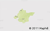 Physical 3D Map of Takai, cropped outside
