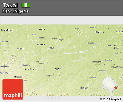 Physical 3D Map of Takai