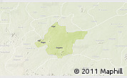 Physical 3D Map of Takai, lighten