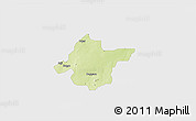 Physical 3D Map of Takai, single color outside