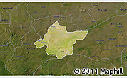 Satellite 3D Map of Takai, darken