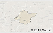 Shaded Relief 3D Map of Takai, lighten