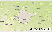 Shaded Relief 3D Map of Takai, physical outside
