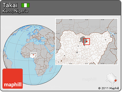 Gray Location Map of Takai, highlighted country, highlighted parent region