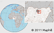 Gray Location Map of Takai, highlighted country, highlighted parent region