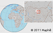Gray Location Map of Takai, highlighted parent region