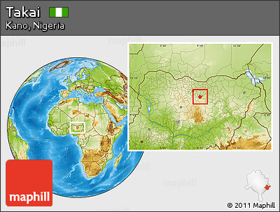 Physical Location Map of Takai