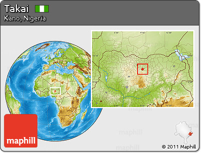 Physical Location Map of Takai