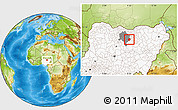 Physical Location Map of Takai, highlighted country, highlighted parent region