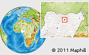 Physical Location Map of Takai, highlighted country