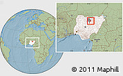 Savanna Style Location Map of Takai, highlighted country, highlighted parent region, within the entire country, hill shading