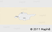 Classic Style Panoramic Map of Takai, single color outside