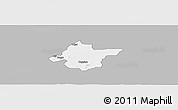 Gray Panoramic Map of Takai, single color outside