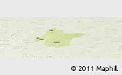 Physical Panoramic Map of Takai, lighten