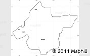 Blank Simple Map of Takai, cropped outside