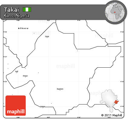 Blank Simple Map of Takai