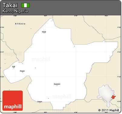 Classic Style Simple Map of Takai
