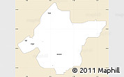 Classic Style Simple Map of Takai, single color outside