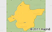 Savanna Style Simple Map of Takai, cropped outside