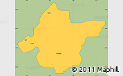 Savanna Style Simple Map of Takai, single color outside