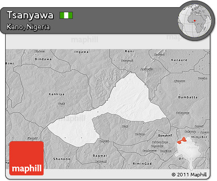 Gray 3D Map of Tsanyawa