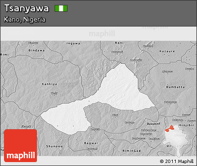 Gray 3D Map of Tsanyawa