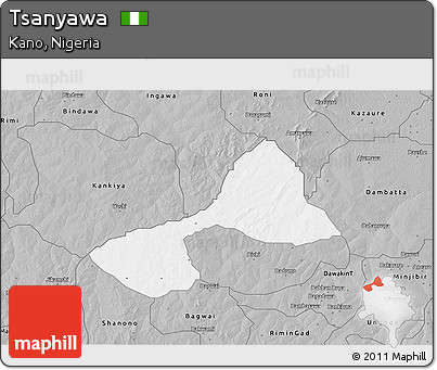 Gray 3D Map of Tsanyawa