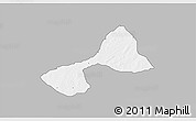 Gray 3D Map of Tsanyawa, single color outside