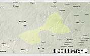 Physical 3D Map of Tsanyawa, semi-desaturated