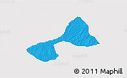 Political 3D Map of Tsanyawa, single color outside
