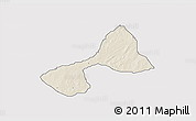 Shaded Relief 3D Map of Tsanyawa, single color outside