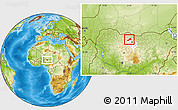Physical Location Map of Tsanyawa, highlighted parent region